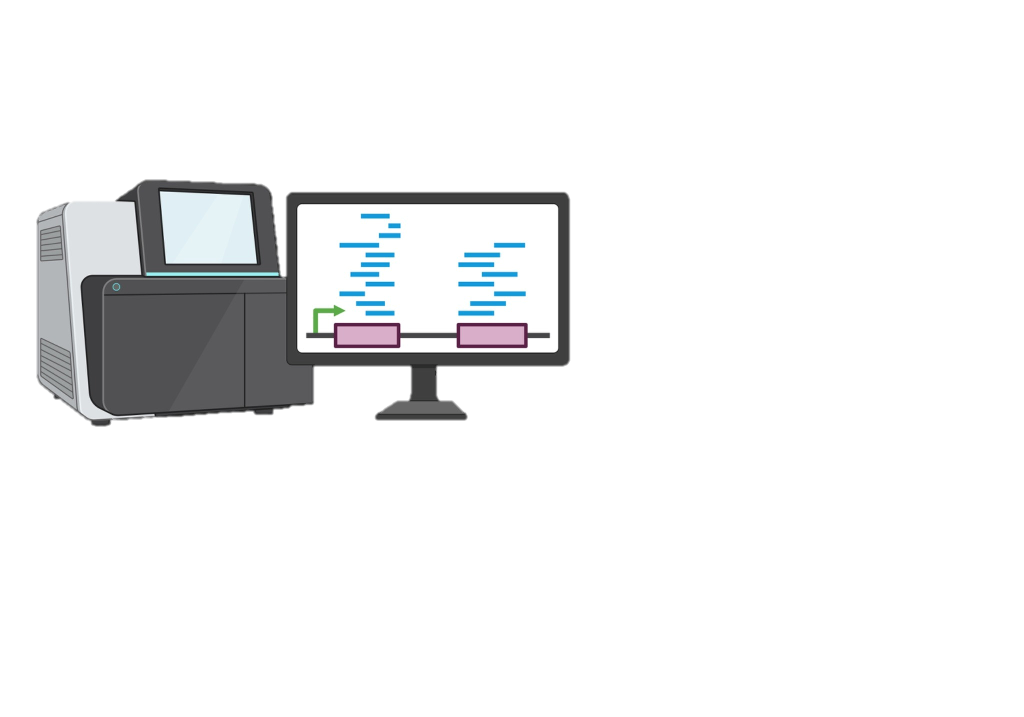 DNA sequencer illustration